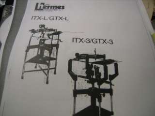 New Hermes Engraving user manual ITX L, GTX L many more  