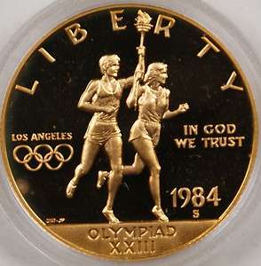 1984 S Olympic $10 PROOF Commemorative Gold Coin  