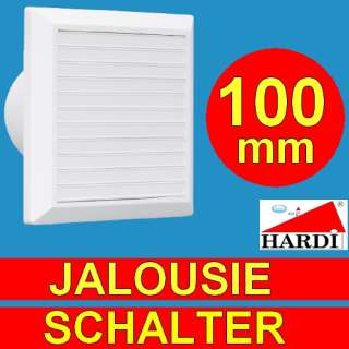Wandventilator Badlüfter Ventilator 100 Jalousie H16  