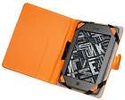 Premium Orange Leather Case Cover Pouch for  Kindle Touch Screen 