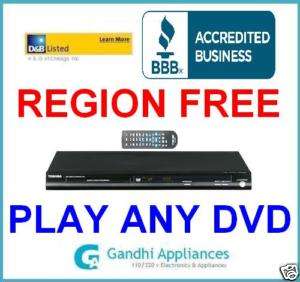 New Toshiba Multi Region Code Free Zone Free DVD Player  
