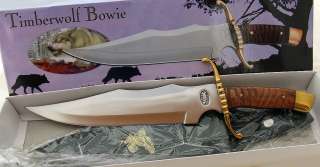   BY FROST CUTLERY 17 TIMBERWOLF BOWIE KNIFE STAINLESS STEEL BLADE NEW