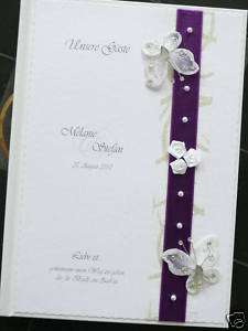 Gästebuch Hochzeit Schmetterlinge lila Tischdekoration  