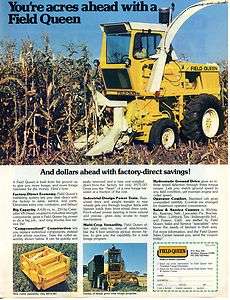 1974 Hesston Field Queen Forage Harvester Tractor Ad  