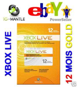 Microsoft Abonnement Xbox 360 Live 12 mois GOLD Fr Euro  