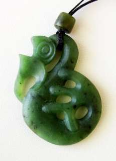 Maori Manaia Pendant Necklace Carving Jade Greenstone Nephrite Pounamu 