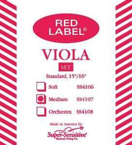 Red Label up to 16.5 Viola String Set   Medium  