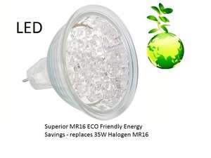SuperLED   G5.3 MR16 LED 2W 12Volt Light Bulb Warm White   Replaces 
