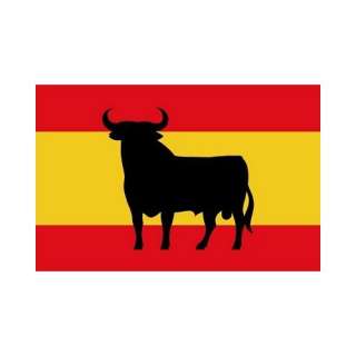 Autoaufkleber Sticker Fahne Spanien   Osborne Stier NEU