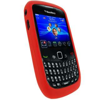 Red Silicone Case for BlackBerry Curve 8520 9300 3G Gemini Skin Cover 