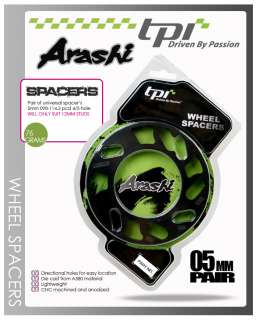 Tpi wheel spacers arashi 5mm universal spacer honda  
