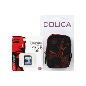  Dolica SM 9000BK Padded Digital Camera Case (Black/Red 