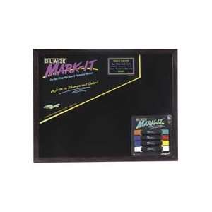  Drimark  Dry Erase Board,18x24,Wood Frame,Markers 