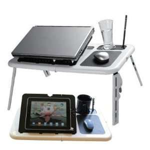  Selected Laptop Table w/fan Wh/Bl By Estand Electronics