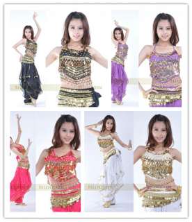   BELLY DANCE TABLIER COSTUME + ROTARY PANTALONS BD 025 COSTUME