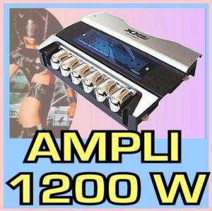   AMPLI XXL 1200 W 2 CANAUX pour sub HP auto sono NEUF