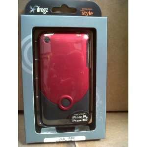  Apple iPhone 3/3GS iFrogz Luxe Black & Red Snap On Cell 