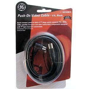  Black Push On Video Cable