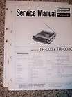 Panasonic Service Manual~TR 003/​003C TV Tape Recorder