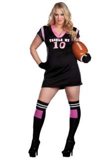 Plus Size Tackle Me Football Costume   Sexy Football Player Uniform 