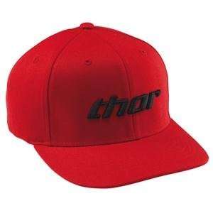    Thor Motocross Basic Hat   Large/X Large/Red/Black Automotive