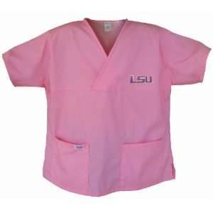  LSU Tigers Pink Scrubs Tops SHIRT LSU For HER  Officially 