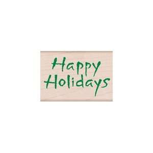  Painted Holidays Wood Mounted Rubber Stamp (C4204) Arts 