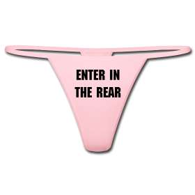 Rear Entry Thong   Pink  Design You Can Wear