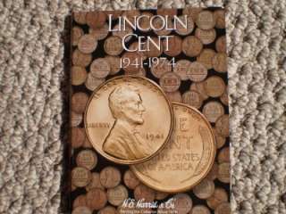 Lincoln Penny/Cent Collection 1941 74 Complete  Harris Fldr NICE 