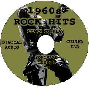 1960s Rock Hits Guitar Tab Lesson CD 54 Songs 21 Bands  