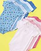    Carters Baby Boy & Girl 5 Pack Short Sleeve Bodysuit Set 