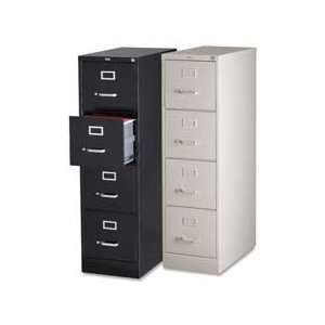  Products   4 Drawer Vertical File, w/ Lock, 15x26 1/2x52, Black 