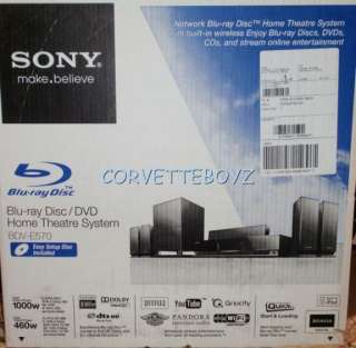  box, SONY BDV E570 1080P HDMI 1000W 3D 5.1 CHANNEL BLU RAY DISC HOME 
