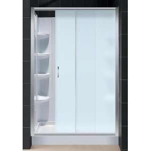   Infinity Shower Door with Frosted Glass 48 x 72 an