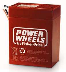 NEW ** Power Wheels   Red 6 Volt Battery  