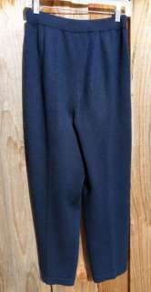   Separates Classic Navy Blue Santana Knit Slacks Pants size 4  