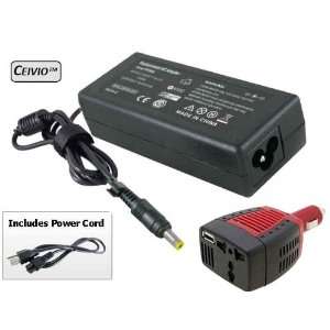   Adapter + 65W Laptop AC Adapter Battery Charger with Cord for HP