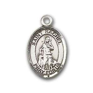 925 Sterling Silver Baby Child or Lapel Badge Medal with St. Rachel 