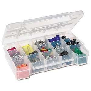 Plastic Organizer Box   Set of 2 (Clear) (2 3/8H x 11W x 