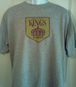Springfield KINGS AHL Hockey Throwback T Shirt Large  