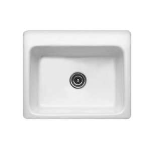 Advantage Foster Single Bowl Self Rimming Kitchen Sink Finish Biscuit 