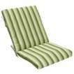 Outdoor Seat Pad/Dining/Bistro Cushion   Beige/Green Striped 