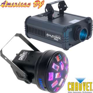 American DJ H2O DMX Pro Water Effect and Chauvet Comet LED Lighting 