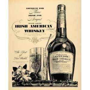  1937 Ad William Jameson Irish American Whiskey Bottle 