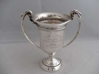 Antique Solid Silver Trophy Cup London 1926 Mappin & Webb Tennis 