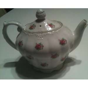  Porcelain China Floral Pattern Tea Pot