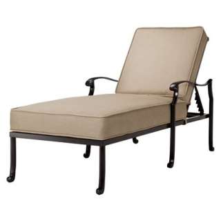 Smith & Hawken® San Rafael Metal Patio Chaise Lounge   Stucco.Opens 