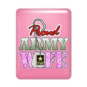  iPad Case Hot Pink Proud Army Wife: Everything Else