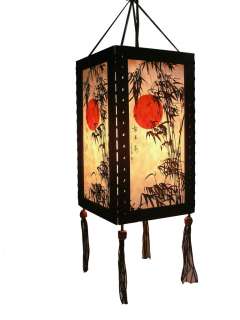 ASIAN ORIENTAL JAPAN MOON HANGING LAMP FOR DECOR  