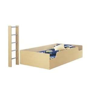   Maple Twin Size Loft Top Bunk & Ladder Shaker Style